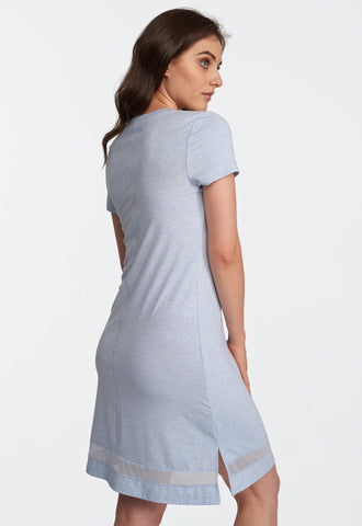 Short Sleeve Nightgown | Loose Fit Nightgown | Lusomé Sleepwear USA