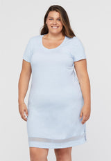 Plus Size Short Sleeve Nightgown | Lusomé Sleepwear USA