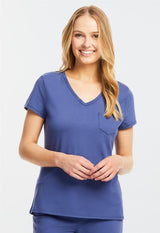 Women's v Neck Tee | Women's Short Sleeve Tee | Lusomé Sleepwear USA